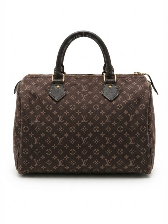 Louis Vuitton Handbags - Louis Vuitton Brown Monogram Canvas Satchel with Dark Leather Handles